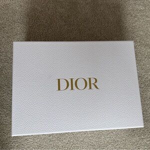 Dior White Box with Gold Logo